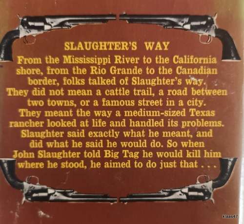 Slaughter`s Way - JT Edson - Paperback