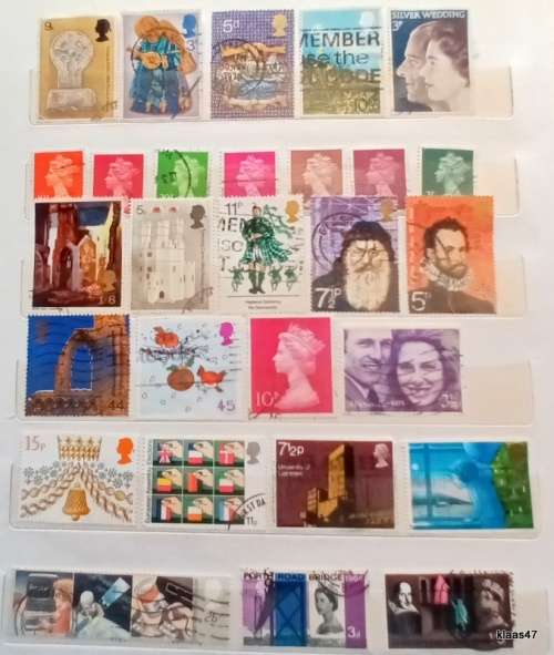 GB - Mixed Lot of 28 Used stamps