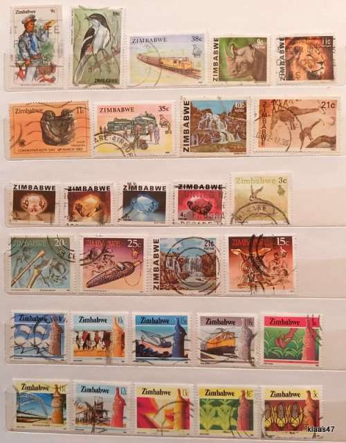 Zimbabwe - Mixed Lot of 28 Used stamps