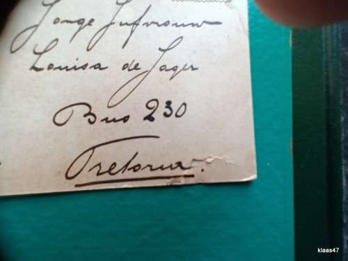 Post Card - Pretoria Date stamp 17 DEC 09 - The Late President and Mrs Kruger