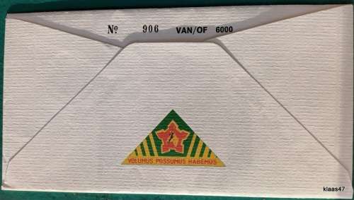 SADF - Comm Cover No. 12 - 1978-88 Army Battle School - 906/6000 - Signed: Officer Comm. School