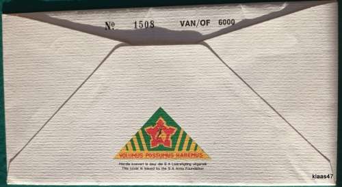 SADF - Comm Cover No. 9 - 1912-87 Magol Commando - 1508/6000 - Signed: Officer Commanding Magol Com.
