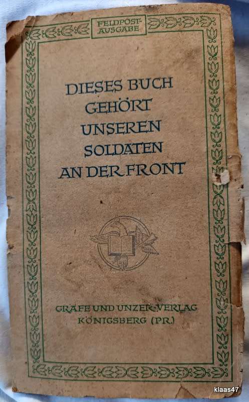 Mutter auf Erden - Johanna Wolff - 1942 (Dieses Buch Gehort Unseren Soldaten an der Front)