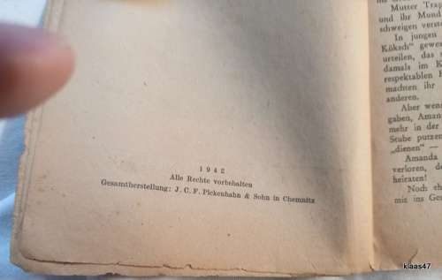 Mutter auf Erden - Johanna Wolff - 1942 (Dieses Buch Gehort Unseren Soldaten an der Front)