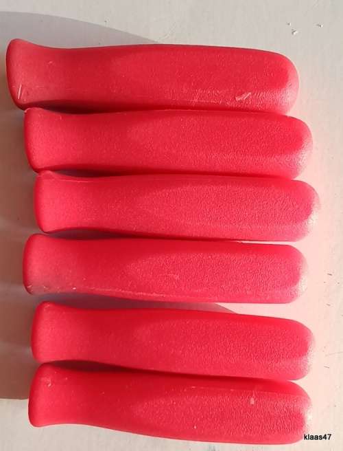6 Plastic File Handles - Round Hole