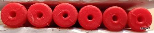 6 Plastic File Handles - Round Hole