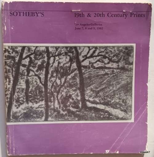 Sotheby`s - 19th and 20th Century Prints - Los Angeles Galleries June 1982