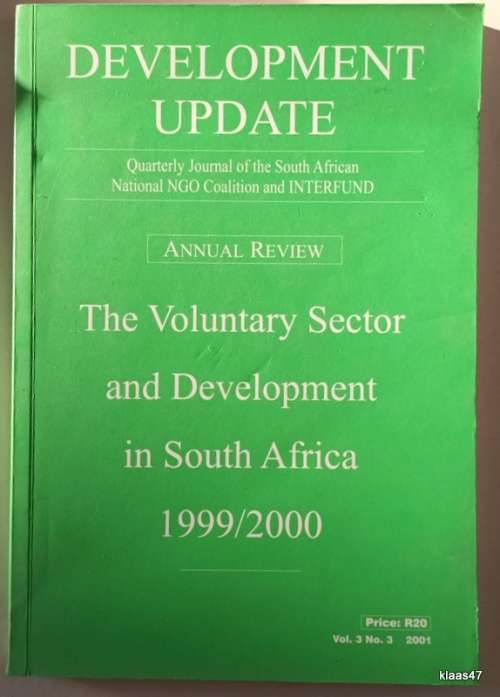 Development Update - The Voluntary Sector and Development in South Africa 1999/2000 Vol.3 No.3