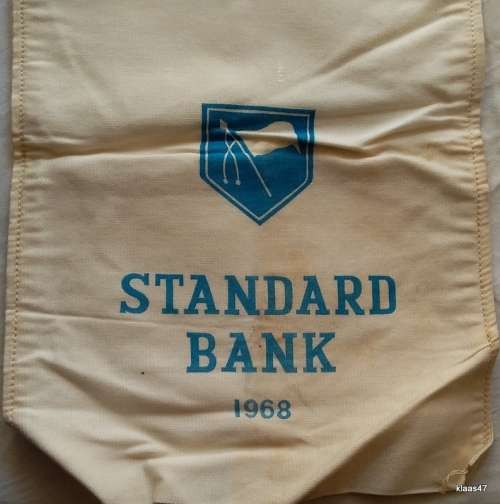 STANDARD Bank 1968 Cloth Money Bag
