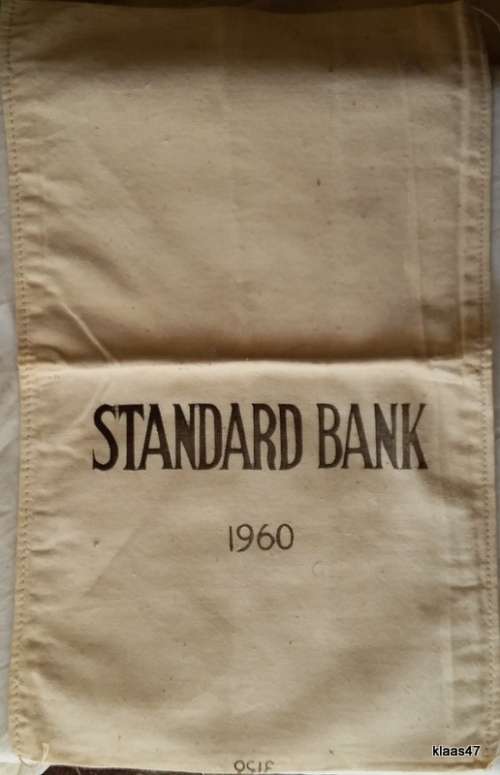 STANDARD Bank 1960 Cloth Money Bag