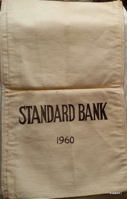 STANDARD Bank 1960 Cloth Money Bag