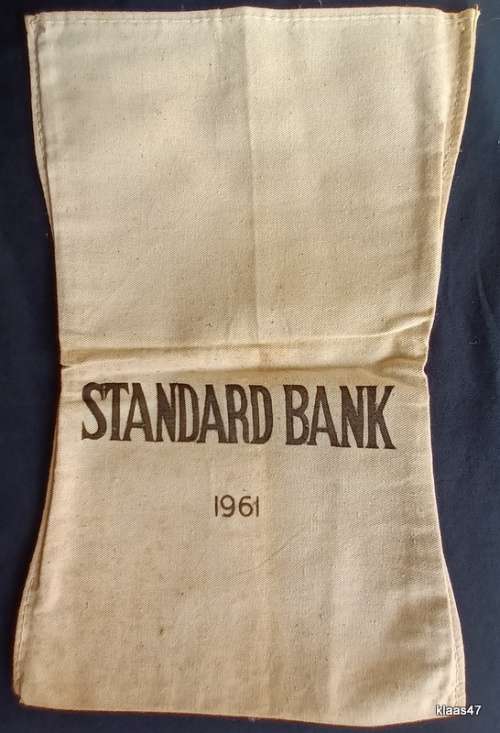 STANDARD Bank 1961 Cloth Money Bag