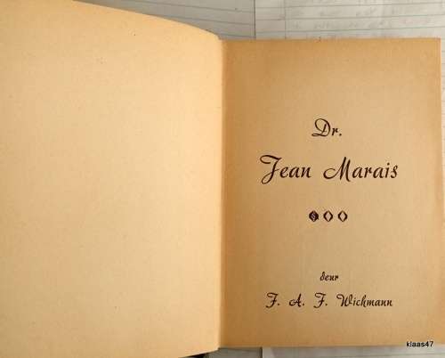Dr Jean Marais - F A F Wichmann - Hardeband 1948