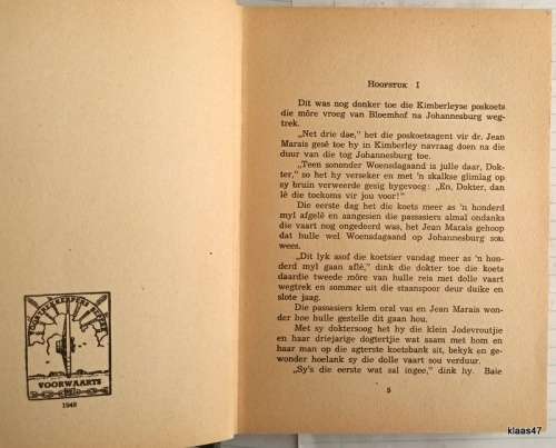 Dr Jean Marais - F A F Wichmann - Hardeband 1948
