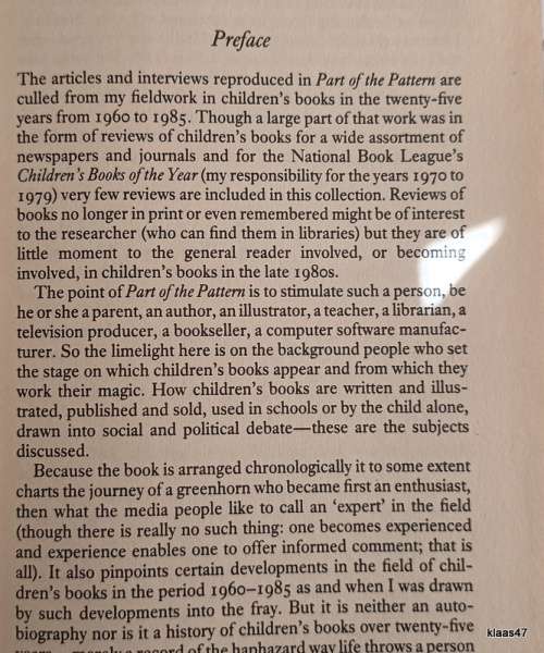 Part of the Pattern - Elaine Moss - Hardcover