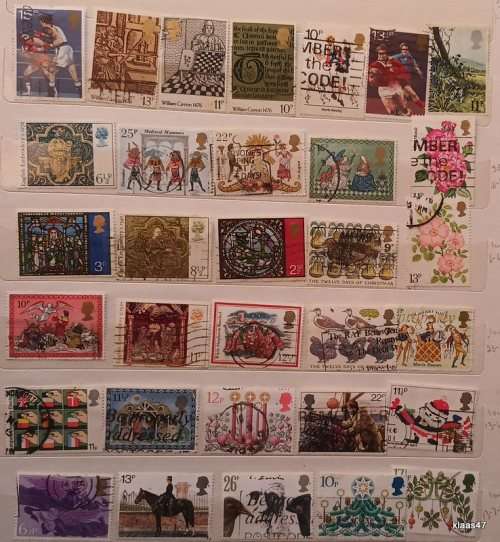 GB - Mixed Lot of 32 Used stamps