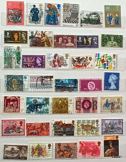 GB - Mixed Lot of 36 Used stamps