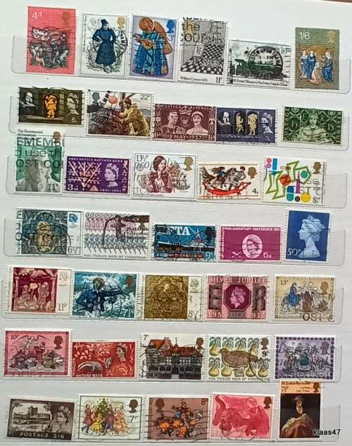 GB - Mixed Lot of 36 Used stamps