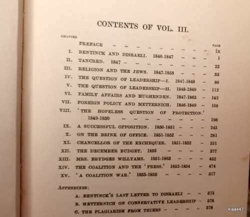 The Life of Benjamin Disraeli (Earl of Beaconsfield) - Vol 3 1846-1855 - Monypenny and Buckle 1914