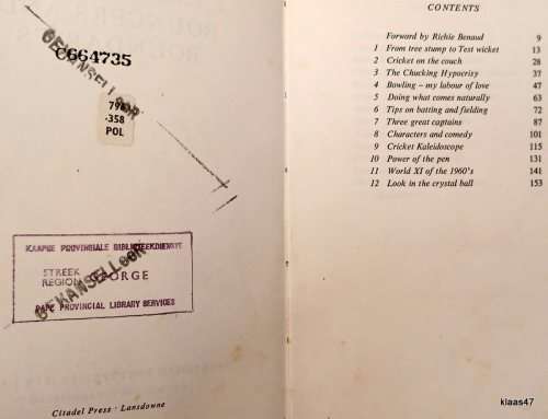 Bouncers and Boundaries - Peter and Graeme Pollock - Hardcover 1968