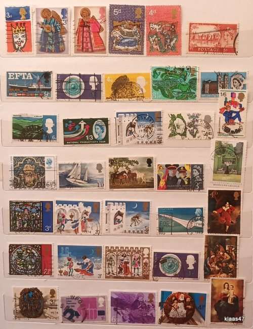 GB - Mixed Lot of 36 Used stamps
