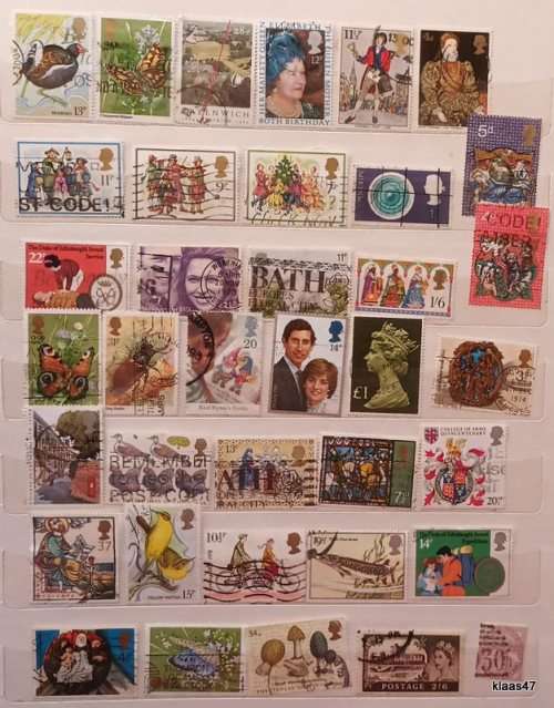 GB - Mixed Lot of 36 Used stamps