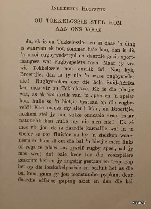 Ons Springbok-Rugbyspelers - En Tokkelossie - Topsy Smith - Hardeband 1946