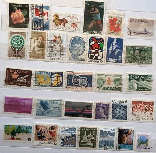 Canada - Mixed Lot of 31 Used stamps