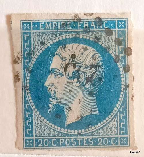 France - 1853-60 - Napoléon III - Franc Empire - 20 c - Used Hinged stamp