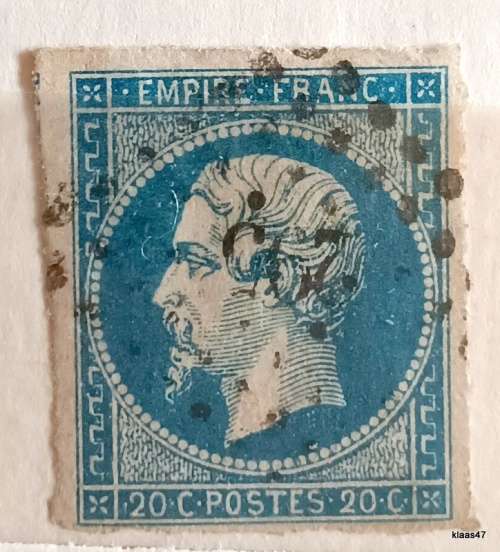 France - 1853-60 - Napoléon III - Franc Empire - 20 c - Used Hinged stamp