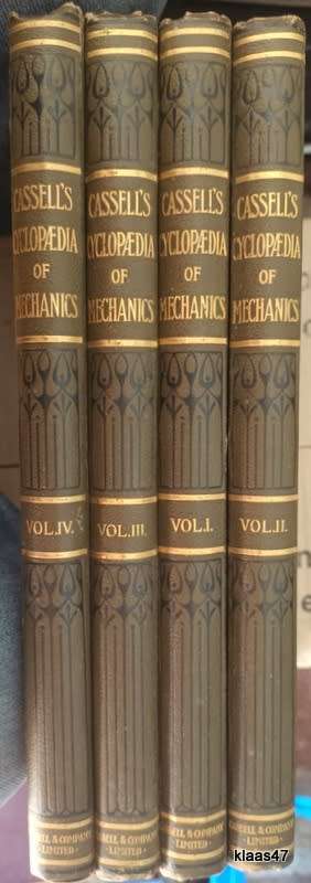 Cassell`s Cyclopaedia of Mechanics - Ed: Paul N Hasluck - Vol 1-4 - Hardcover Special Edition