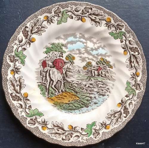 Myotts Country Life  Side Plate (with Yellow/Brown)