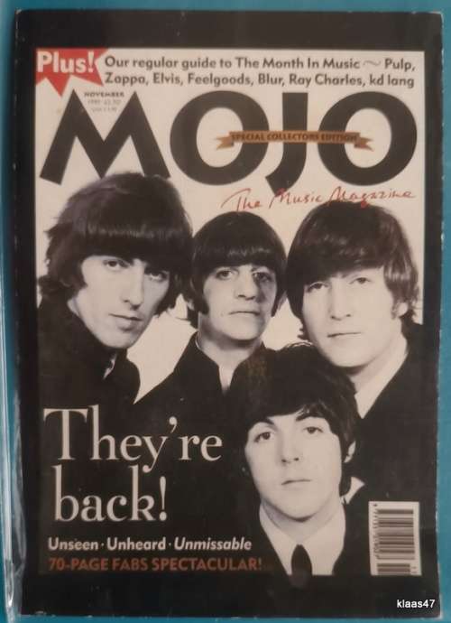 The Beatles - Commemorative Postcard (1996 Hyde Park Concert) Mojo Magazine