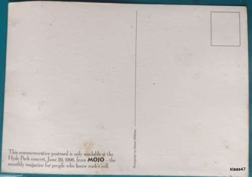 The Beatles - Commemorative Postcard (1996 Hyde Park Concert) Mojo Magazine