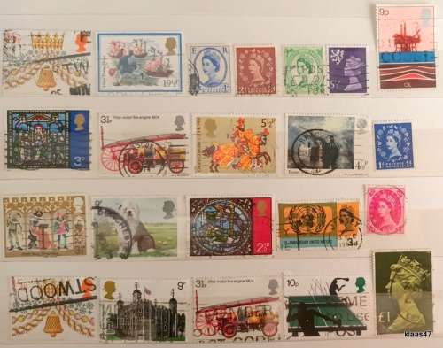 GB - Mixed Lot of 22 Used stamps