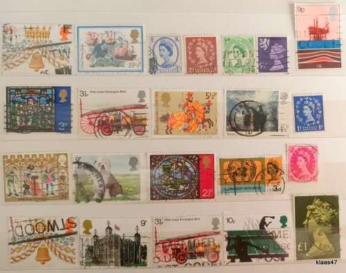 GB - Mixed Lot of 22 Used stamps