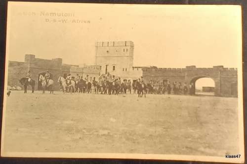 Vintage Post Card - Peter`s Antiques, Swakopmund - Station Namutoni D.S.W Africa