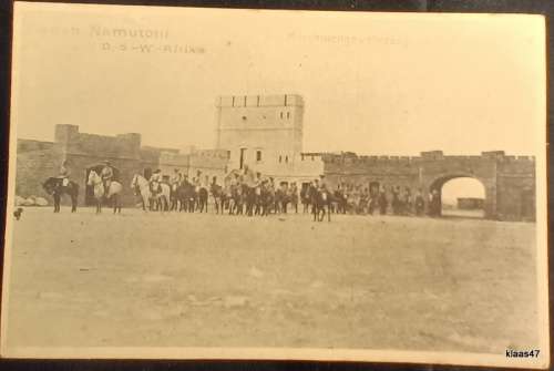 Vintage Post Card - Peter`s Antiques, Swakopmund - Station Namutoni D.S.W Africa