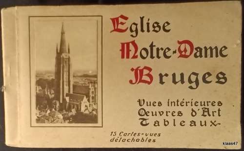 Vintage Book of Postcards - Eglise Notre-Dame Bruges - 15 Post Cards (Complete)