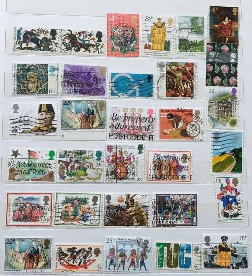 GB - Mixed Lot of 31 Used stamps