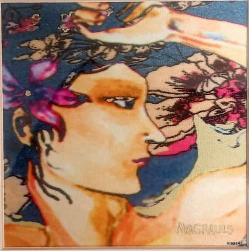 Set of 4 Original Paintings - each 23x23x4.5cm - Ava Grauls
