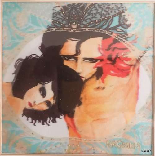 Set of 4 Original Paintings - each 23x23x4.5cm - Ava Grauls