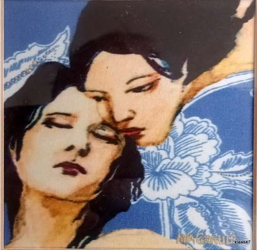 Set of 4 Original Paintings - each 23x23x4.5cm - Ava Grauls