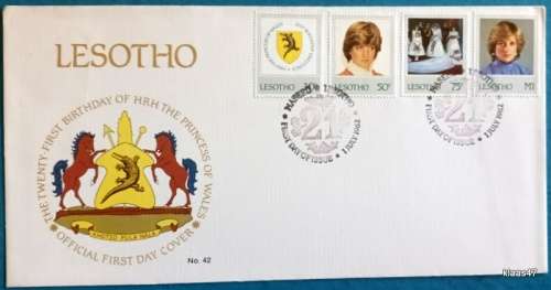 Lesotho - 1982 - FDC No 42 - 21st Birthday HRH Princess of Wales