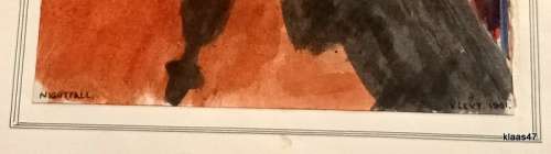 Unframed Nightfall by V Levy 1961