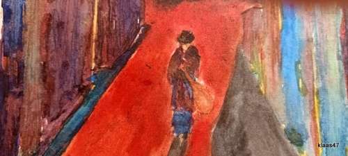 Unframed Nightfall by V Levy 1961