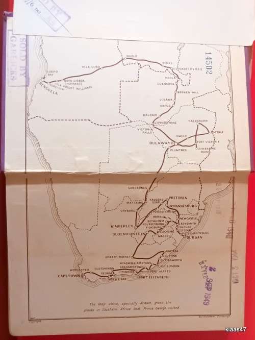 Prince George`s African Tour - A A Frew - Hardcover 1934
