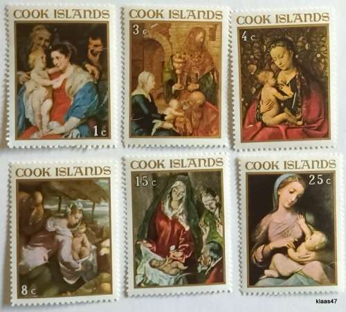 Cook Islands - 1967 - Christmas - Set of 6 Unused stamps