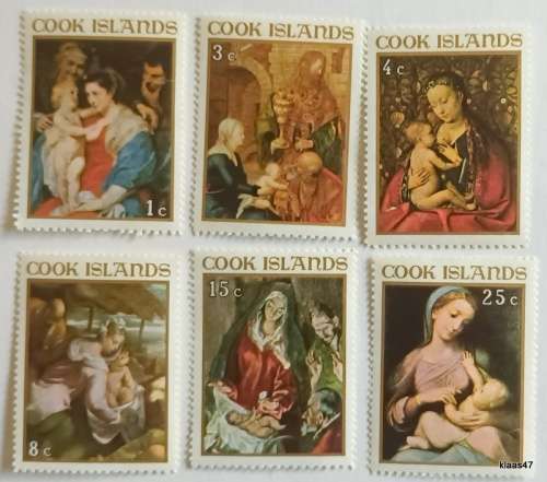 Cook Islands - 1967 - Christmas - Set of 6 Unused stamps