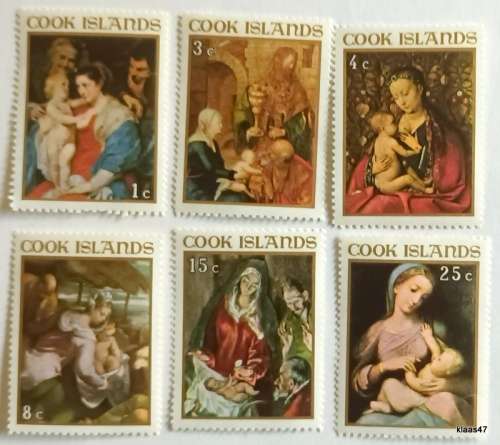Cook Islands - 1967 - Christmas - Set of 6 Unused stamps
